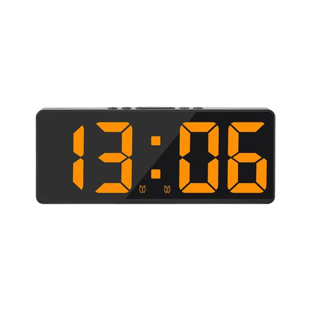 Multifunctional LED Number Clock Color Nightlight Temperature Calendar Alarm Large Digital Electronic Backlight Home Decor