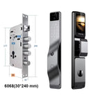 3D Face Recognition Smart Door Lock Wifi Electronic Home Lock with Camera RFID Card Compatible with Tuya for Smart Home Security